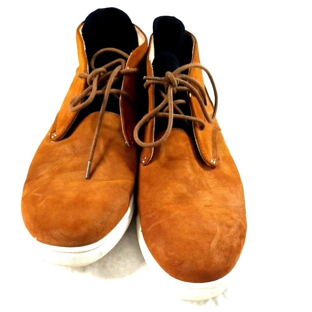 UNLISTED By Kenneth Cole Leather Hi-Top Sneakers Mens 8 M Brown - Stand Sneakerd